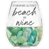 Sea Glass Birthstone Sticker - 3"