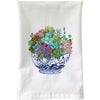 Bowl of Succulents Flour Sack Towel