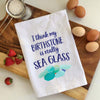 Sea Glass Birthstone Flour Sack Towel